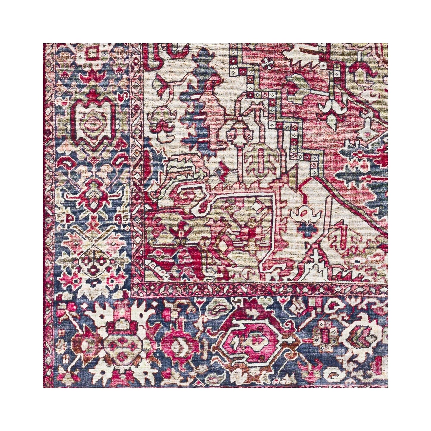 Tapis médaillon traditionnel Livabliss Iris revisité