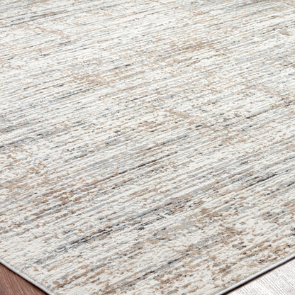 Tapis à rayures abstraites modernes et contemporaines à poils longs Lumina