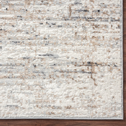 Tapis à rayures abstraites modernes et contemporaines à poils longs Lumina