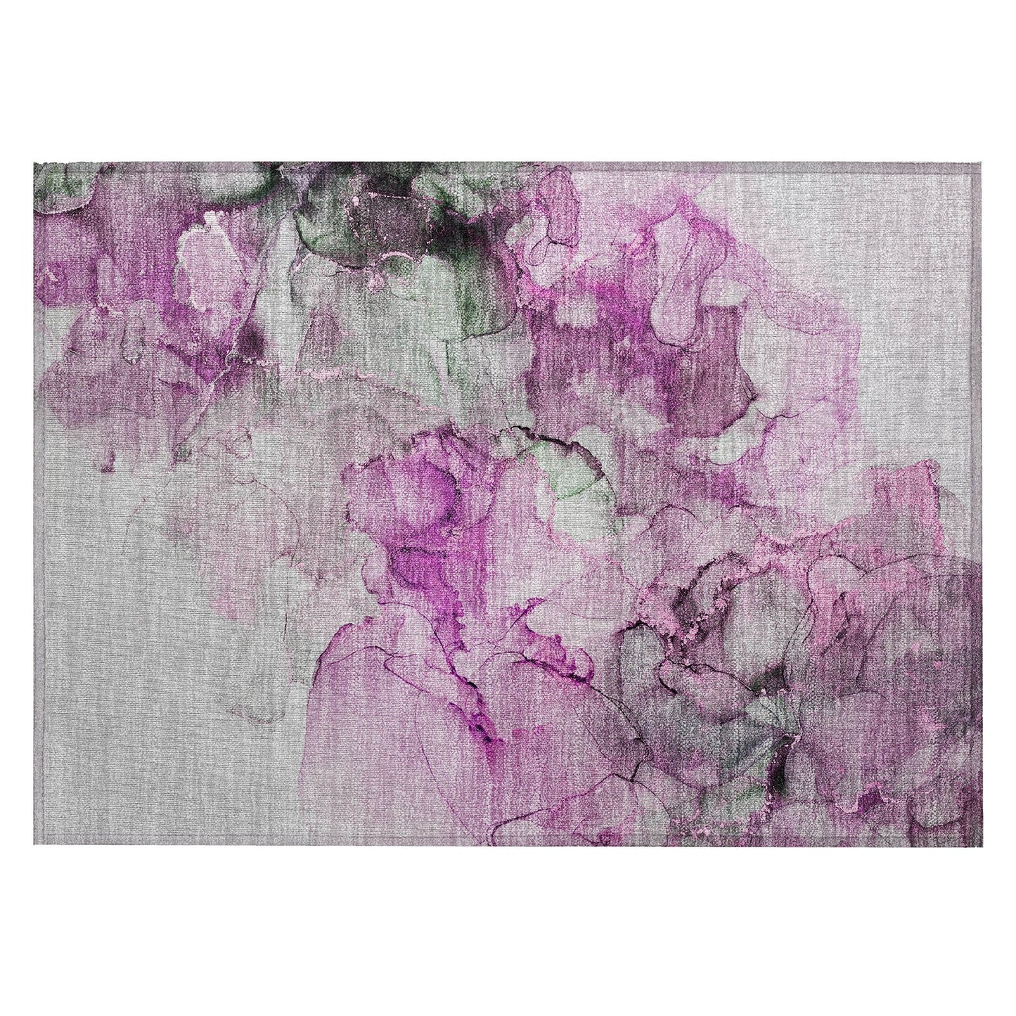 Machine Washable Indoor/ Outdoor Abstract Chantille Rug