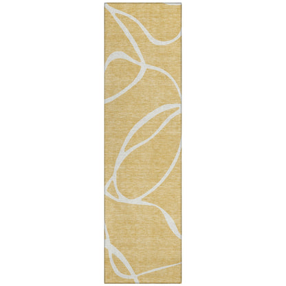 Machine Washable Indoor/ Outdoor Abstract Modern Chantille Rug