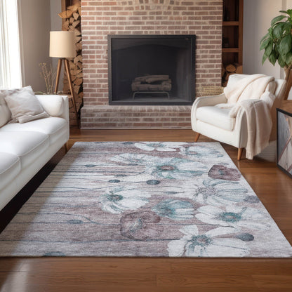 Tapis floral moderne Chantille lavable en machine pour intérieur/extérieur