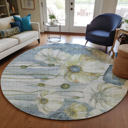 Tapis floral moderne Chantille lavable en machine pour intérieur/extérieur