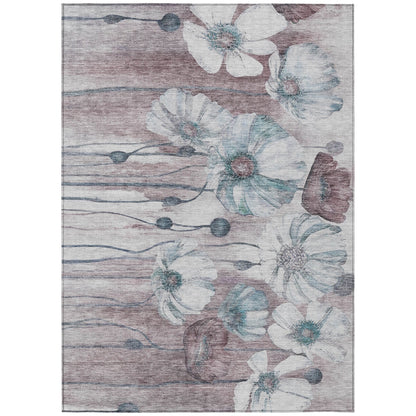 Tapis floral moderne Chantille lavable en machine pour intérieur/extérieur