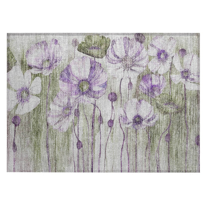 Tapis floral moderne Chantille lavable en machine pour intérieur/extérieur