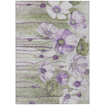 Tapis floral moderne Chantille lavable en machine pour intérieur/extérieur