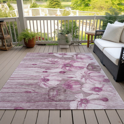 Tapis floral moderne Chantille lavable en machine pour intérieur/extérieur