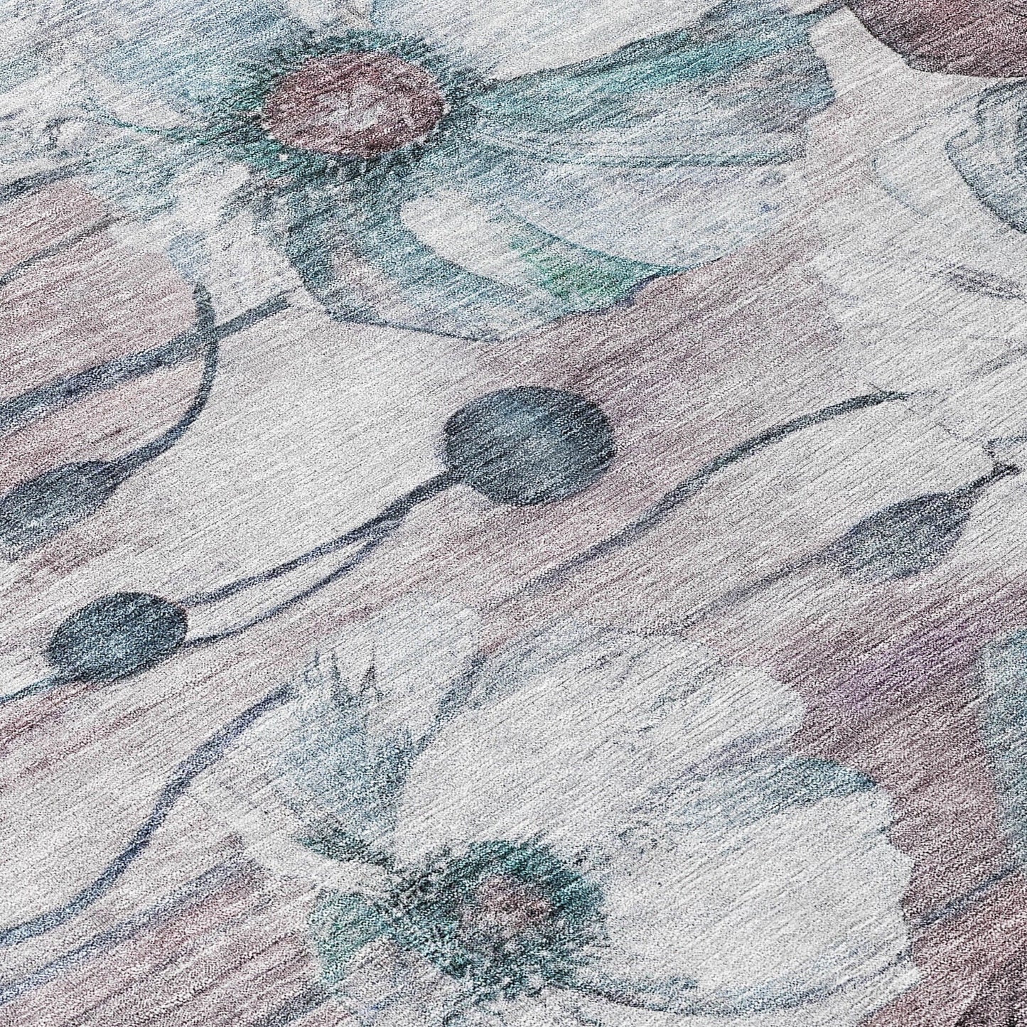 Tapis floral moderne Chantille lavable en machine pour intérieur/extérieur