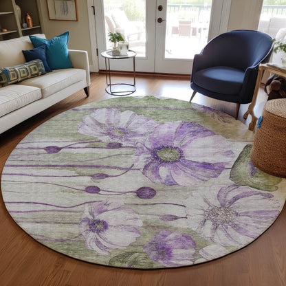 Tapis floral moderne Chantille lavable en machine pour intérieur/extérieur
