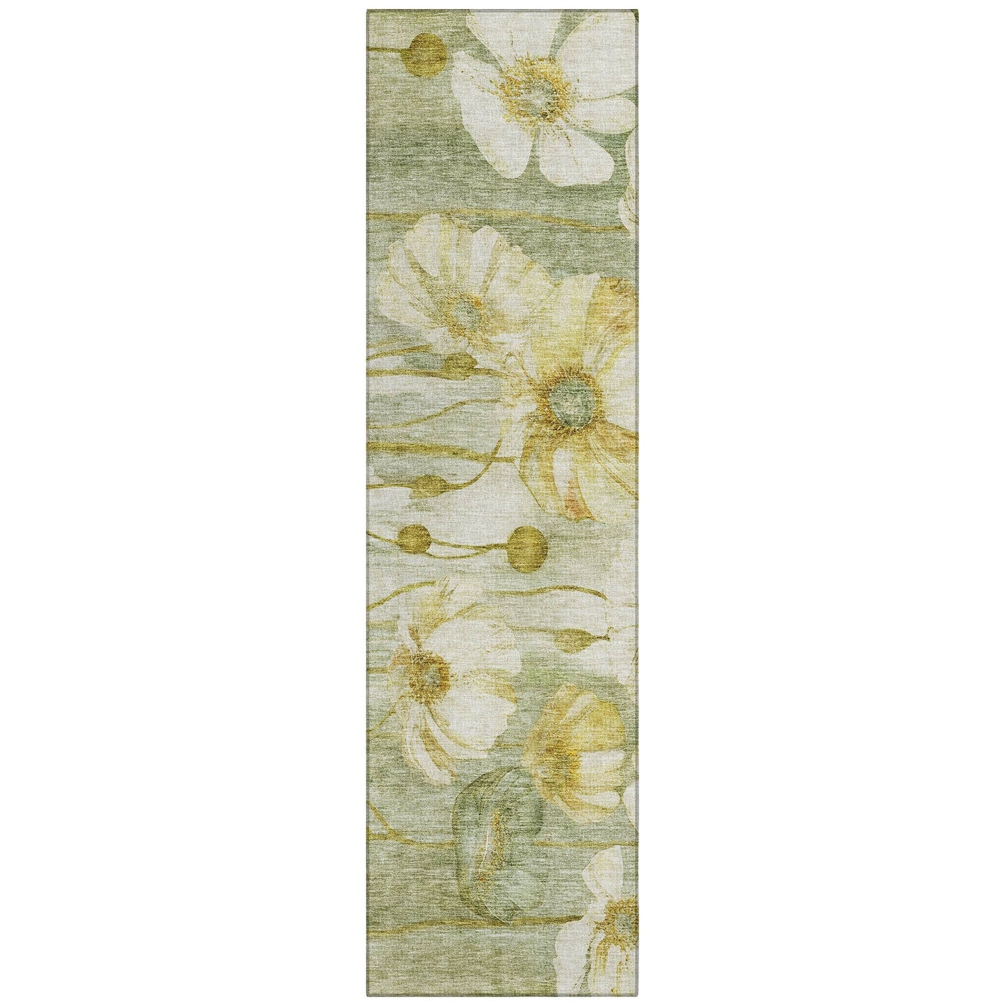 Tapis floral moderne Chantille lavable en machine pour intérieur/extérieur