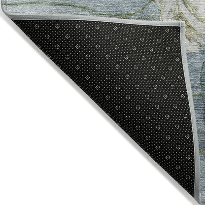 Tapis floral moderne Chantille lavable en machine pour intérieur/extérieur