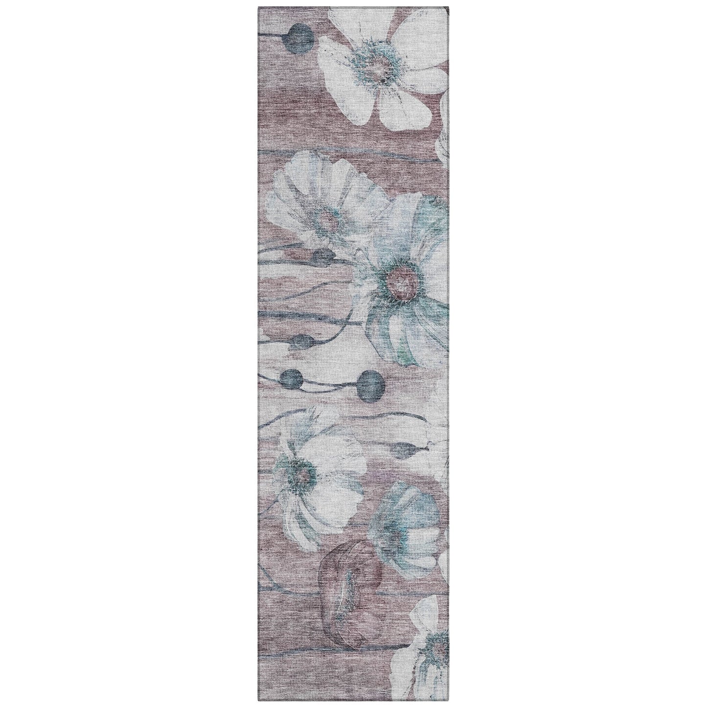 Tapis floral moderne Chantille lavable en machine pour intérieur/extérieur