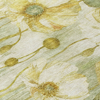 Tapis floral moderne Chantille lavable en machine pour intérieur/extérieur