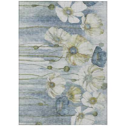Tapis floral moderne Chantille lavable en machine pour intérieur/extérieur