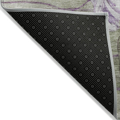 Tapis floral moderne Chantille lavable en machine pour intérieur/extérieur