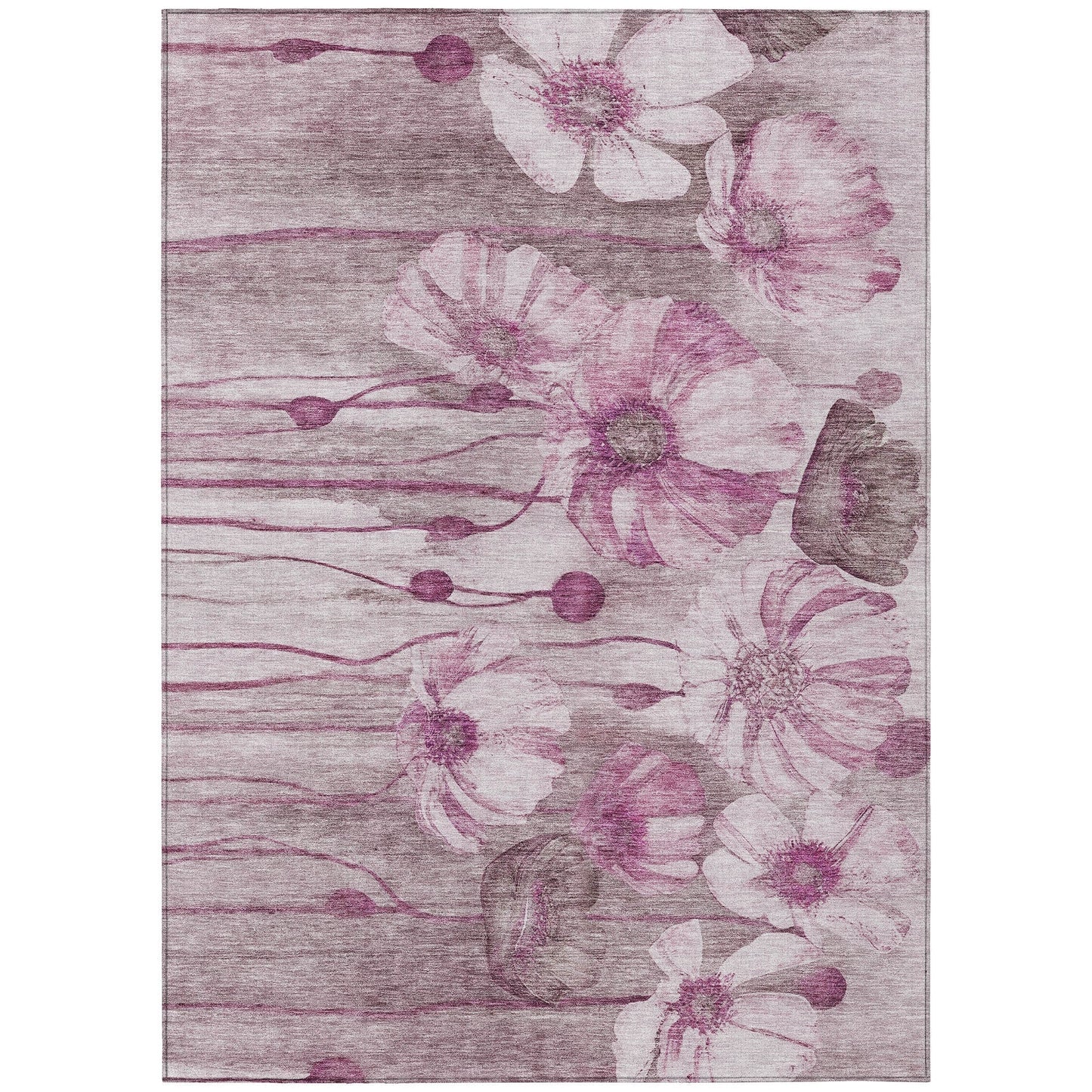 Tapis floral moderne Chantille lavable en machine pour intérieur/extérieur