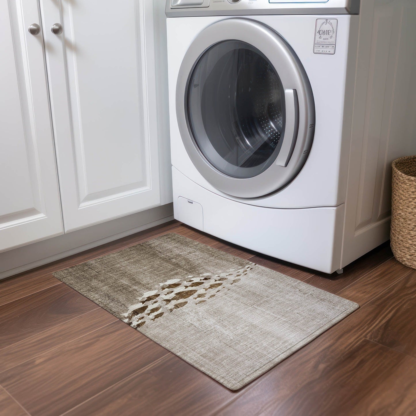 Machine Washable Indoor/ Outdoor Chantille Modern Sea Life Rug