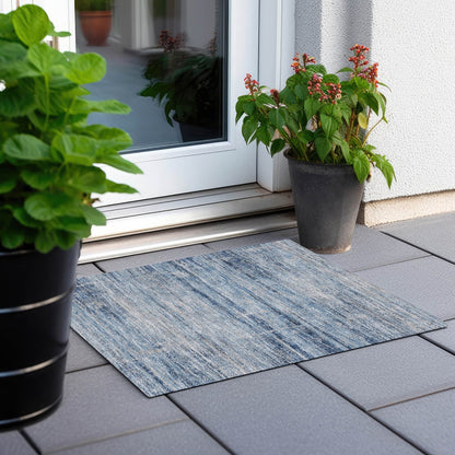 Machine Washable Indoor/ Outdoor Chantille Ombre Solid Rug