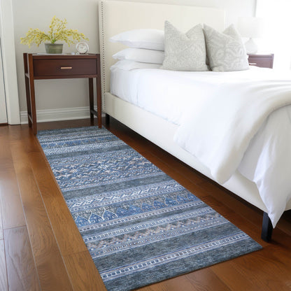 Machine Washable Indoor/ Outdoor Chantille Tribal Boho Rug