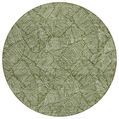 Machine Washable Indoor/ Outdoor Chantille Tropical Palm Rug