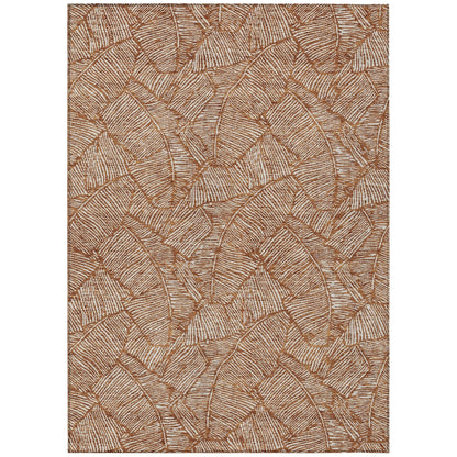 Machine Washable Indoor/ Outdoor Chantille Tropical Palm Rug