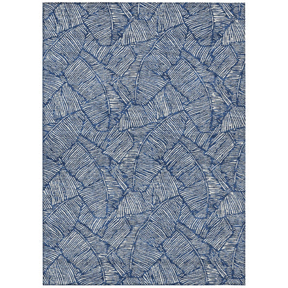 Machine Washable Indoor/ Outdoor Chantille Tropical Palm Rug