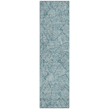 Machine Washable Indoor/ Outdoor Chantille Tropical Palm Rug