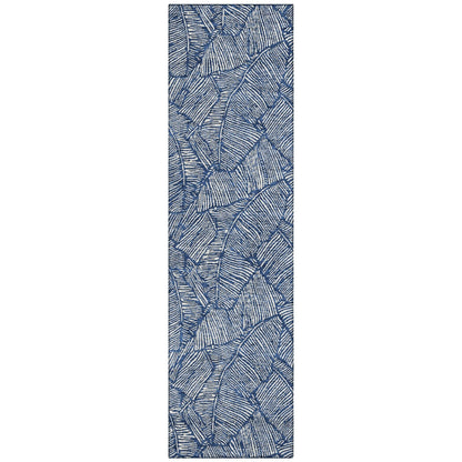 Machine Washable Indoor/ Outdoor Chantille Tropical Palm Rug