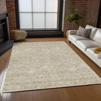 Machine Washable Indoor/ Outdoor Chantille Tropical Palm Rug