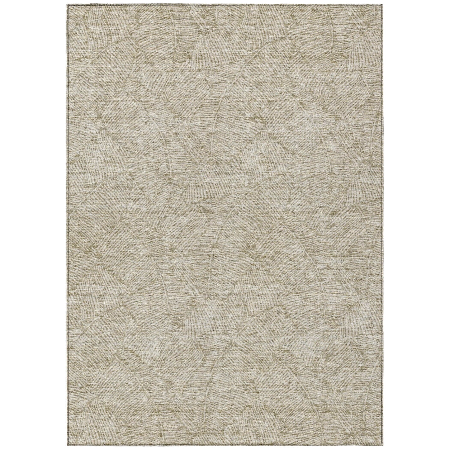 Machine Washable Indoor/ Outdoor Chantille Tropical Palm Rug