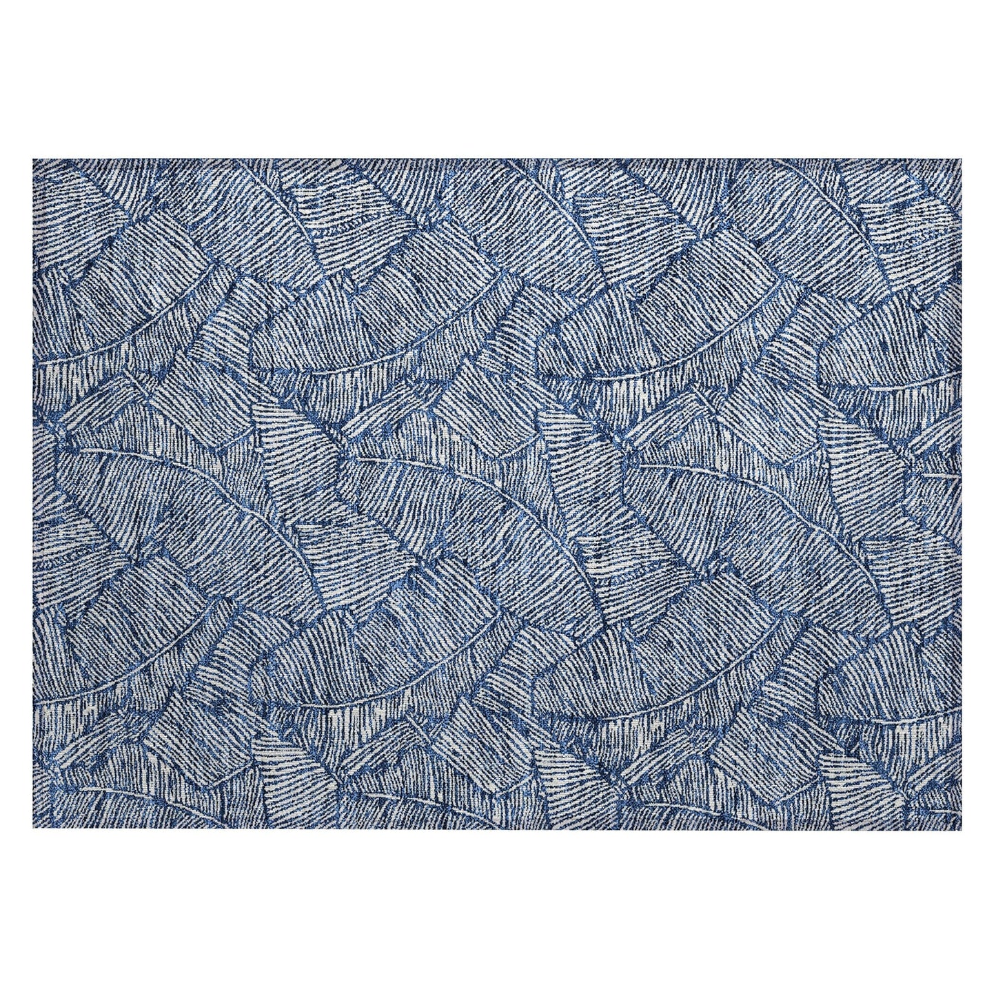 Machine Washable Indoor/ Outdoor Chantille Tropical Palm Rug