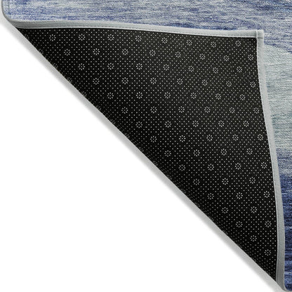 Tapis Chantille contemporain à vagues lavable en machine pour intérieur/extérieur