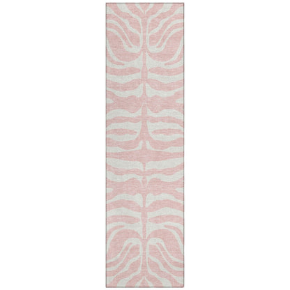 Machine Washable Indoor/ Outdoor Modern Animal Print Chantille Rug