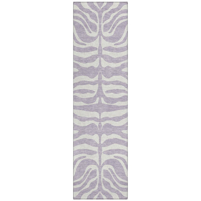 Machine Washable Indoor/ Outdoor Modern Animal Print Chantille Rug