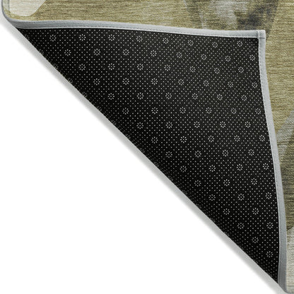 Machine Washable Indoor/ Outdoor Modern Chantille Rug