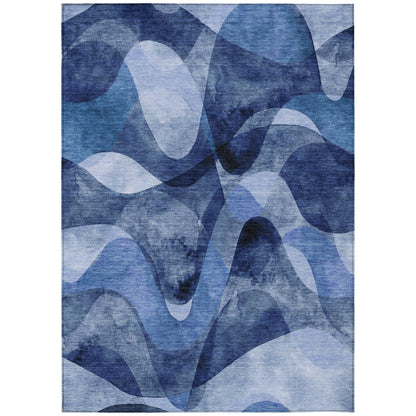 Machine Washable Indoor/ Outdoor Modern Chantille Rug