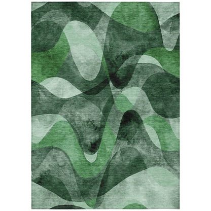 Machine Washable Indoor/ Outdoor Modern Chantille Rug
