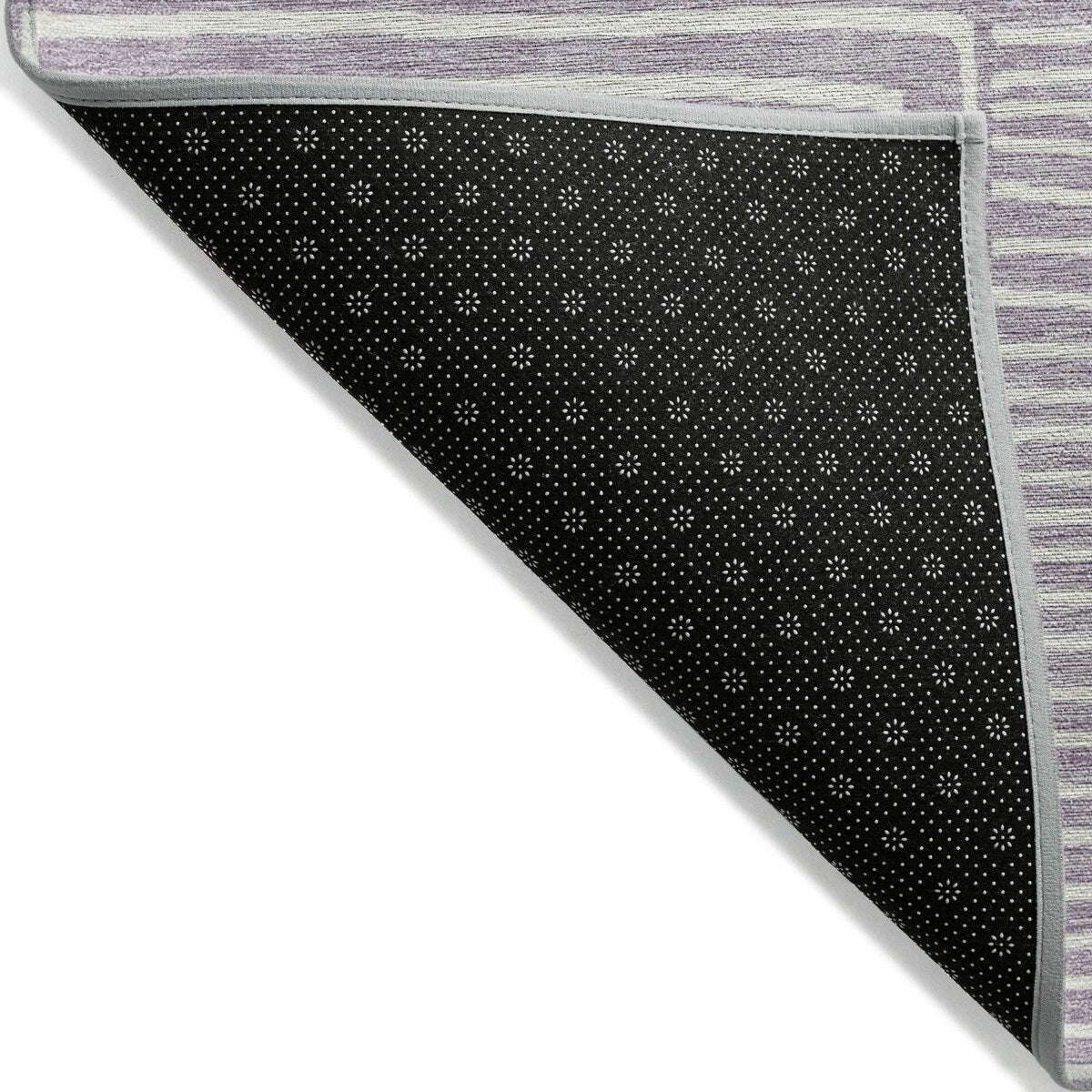 Machine Washable Indoor/ Outdoor Modern Mosaic Chantille Rug