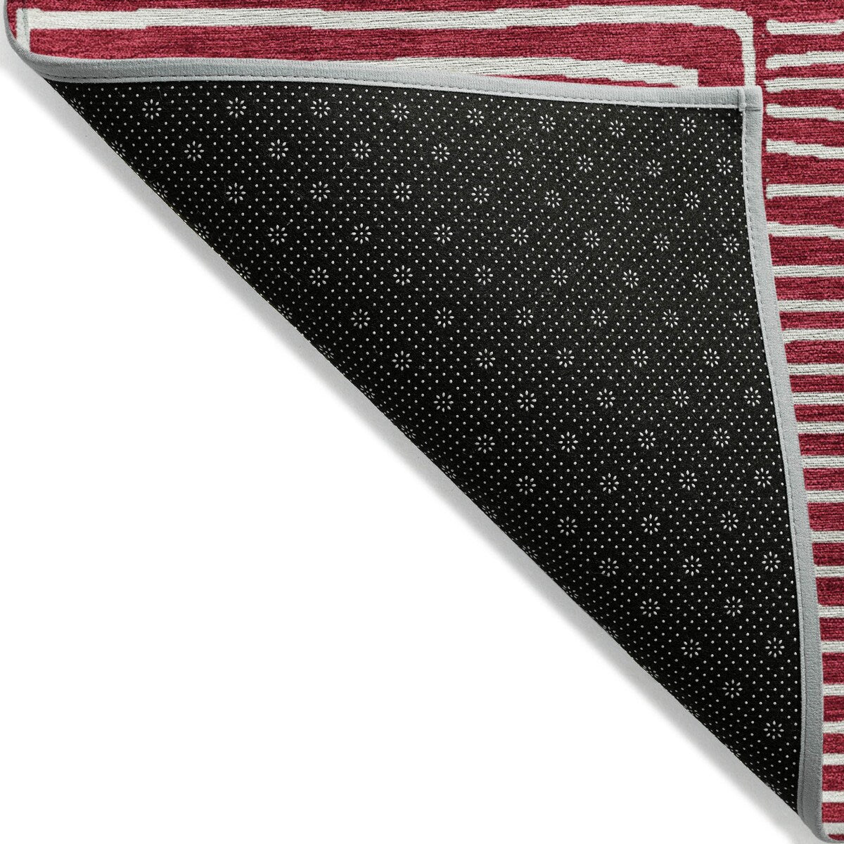 Machine Washable Indoor/ Outdoor Modern Mosaic Chantille Rug