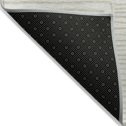 Machine Washable Indoor/ Outdoor Modern Mosaic Chantille Rug