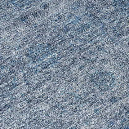 Machine Washable Indoor/ Outdoor Ombre Damask Chantille Rug
