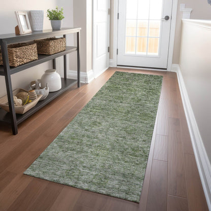Machine Washable Indoor/ Outdoor Ombre Damask Chantille Rug