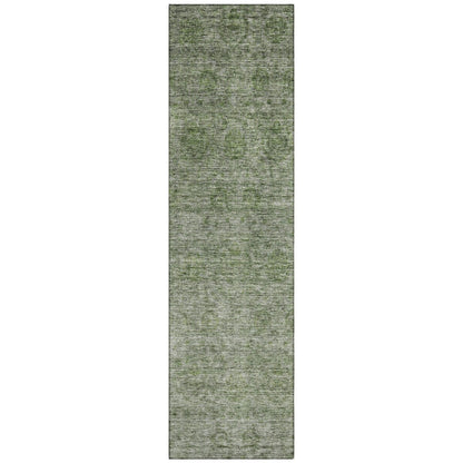 Machine Washable Indoor/ Outdoor Ombre Damask Chantille Rug