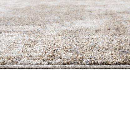 Tapis abstrait à poils longs douillets gris/crème Alexandria de Madison Park