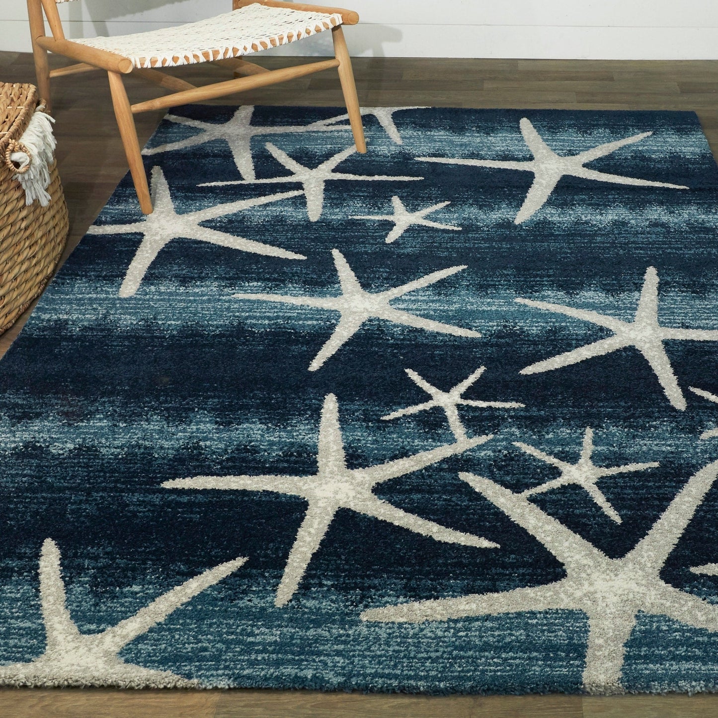 Tapis Martin Coastal Starfish Stripe