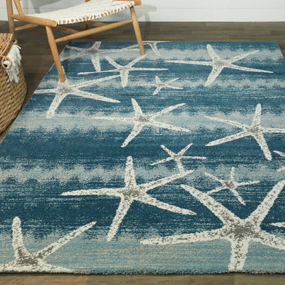 Tapis Martin Coastal Starfish Stripe