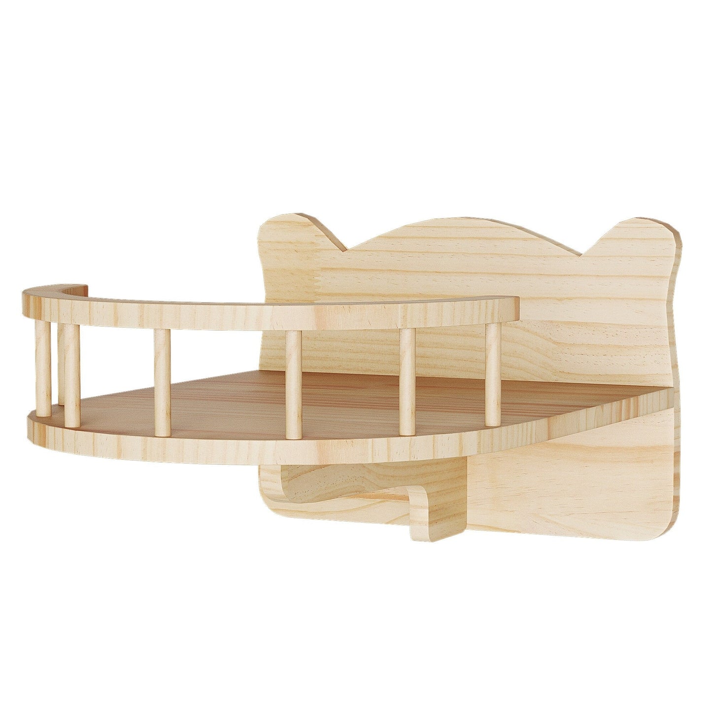 Ensemble d'étagères murales pour chat Moasis Ensemble d'escalade pour chat en bois fixé au mur