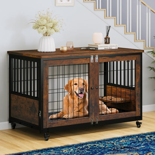 Table d'appoint en forme de cage pour chien de style Moasis Furniture