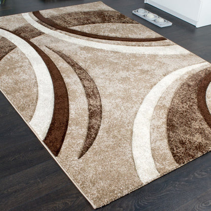 Tapis moderne pour salon au design abstrait