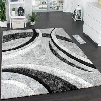 Tapis moderne pour salon au design abstrait